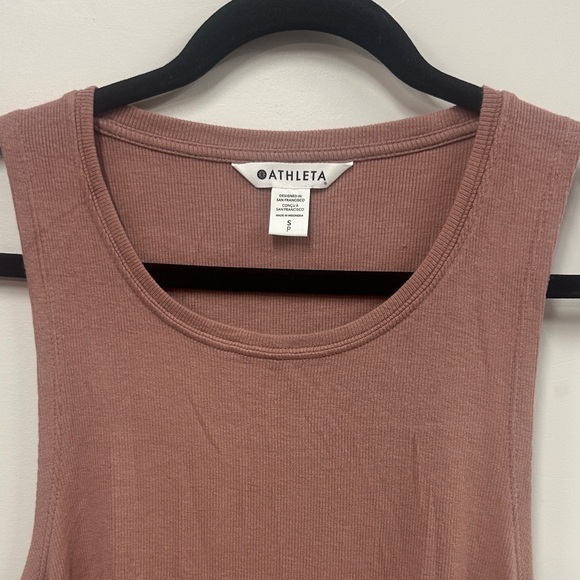 Athleta Mauve well rested rib sleep Tank Top S - Picture 4 of 5